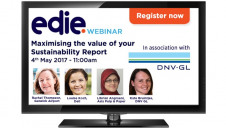 The 'Maximising the value of your sustainability report' webinar will take place on 4 May at 11am